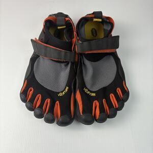 Vibram Fivefingers V-Train mens M483 Orange Black Barefoot Shoes Size 41 / 8.5